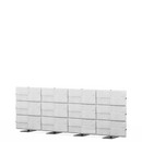 USM Privacy Panels Acoustic Wall, 3,00 m (4 elements), 1,09 m (3 elements), Light grey