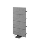 USM Privacy Panels Acoustic Wall Extension, With corner connector (for 90° angle), 1,44 m (4 elements), Anthracite