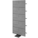 USM Privacy Panels Acoustic Wall Extension, With panel connector (for straight walls), 1,79 m (5 elements), Anthracite