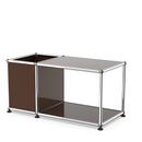 USM Haller side table with storage, USM brown, 35 cm