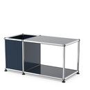 USM Haller side table with storage, Steel blue RAL 5011, 35 cm