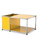 USM Haller side table with storage, Golden yellow RAL 1004, 50 cm