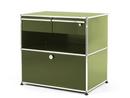 USM Haller Office Sideboard M with Drawers, Olive green RAL 6003