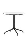 Belleville Table Outdoor, Ø 79,6 cm, Solid core material white