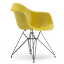 Eames Plastic Armchair RE DAR, Mustard, Without upholstery, Without upholstery, Standard version - 43 cm, Coated basic dark