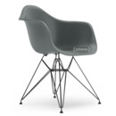 Eames Plastic Armchair RE DAR, Granite grey, Without upholstery, Without upholstery, Standard version - 43 cm, Coated basic dark