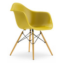 Eames Plastic Armchair RE DAW, Mustard, Without upholstery, Without upholstery, Standard version - 43 cm, Yellowish maple