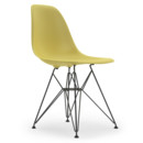 Eames Plastic Side Chair RE DSR, Citron, Without upholstery, Without upholstery, Standard version - 43 cm, Coated basic dark