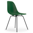 Eames Plastic Side Chair RE DSX, Emerald, Without upholstery, Without upholstery, Standard version - 43 cm, Coated basic dark