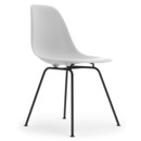 Eames Plastic Side Chair RE DSX, Cotton white, Without upholstery, Without upholstery, Standard version - 43 cm, Coated basic dark