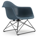 Eames Plastic Armchair RE LAR, Sea blue, Without upholstery, Coated basic dark