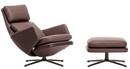 Grand Relax, With Ottoman, Leather Premium F, chestnut, Basic dark, 41,5 cm