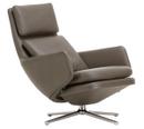 Grand Relax, Without Ottoman, Leather Premium F, umbra grey, Polished, 41,5 cm