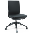 ID Soft, FlowMotion-without tilt mechanism, without seat depth adjustment, Without armrests, 5 star foot , basic dark plastic, Basic dark, Silk mesh seat and back, Nero, Hard castors for carpets