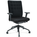 ID Trim, With lumbar support, FlowMotion-without tilt mechanism, without seat depth adjustment, With 3D-armrests, 5 star foot , basic dark plastic, Seat and back Plano, Nero, Hard castors for carpets