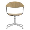 Mynt Chair, Natural oak, protective varnish, Without upholstery, Without upholstery, Aluminium blasted, Glides for carpets