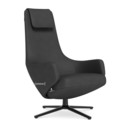 Repos, Chair Repos, Fabric Dumet carbon/black, 46 cm, Basic dark