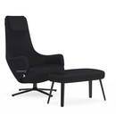 Repos, Chair Repos & Panchina, Fabric Cosy 2 Merino black, 41 cm, Basic dark