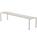 Houe - Avanti Bench, 48 x 199,5 cm, Muted White, Aluminium