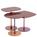 Kartell - Thierry Side Table, Set of 3, Bordeaux