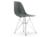 Vitra - Eames Plastic Side Chair RE DSR, Granite grey, Without upholstery, Without upholstery, Standard version - 43 cm, Chrome-plated