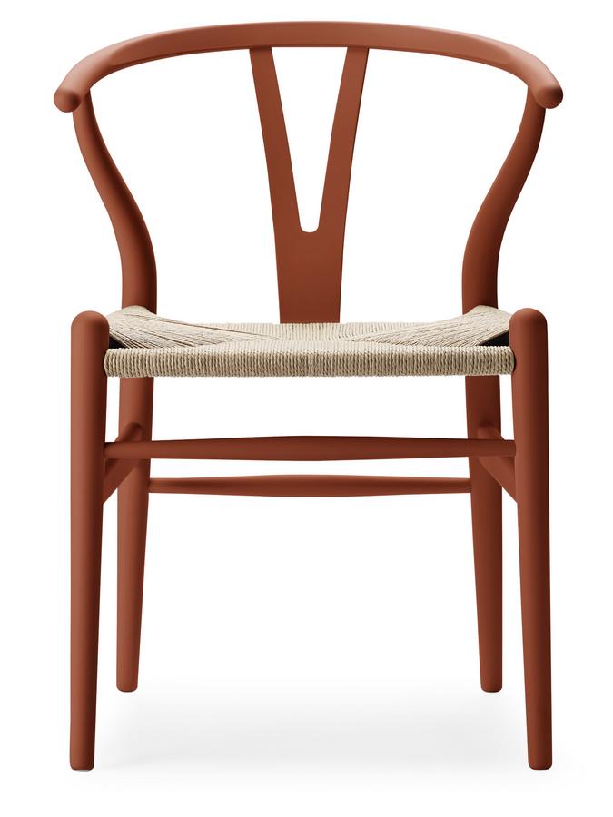 CH24 Wishbone Chair Soft Colours Soft Terracotta Carl Hansen