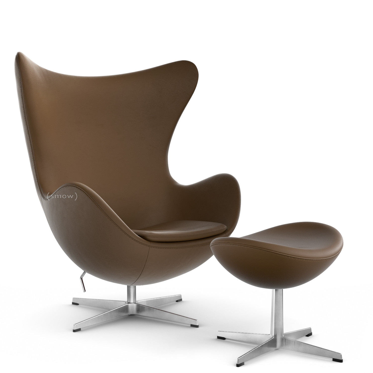 Fritz Hansen Egg Chair Special Edition 2020 Leather Cinnamon With Footstool By Arne Jacobsen 1958 Designer Furniture By Smow Com