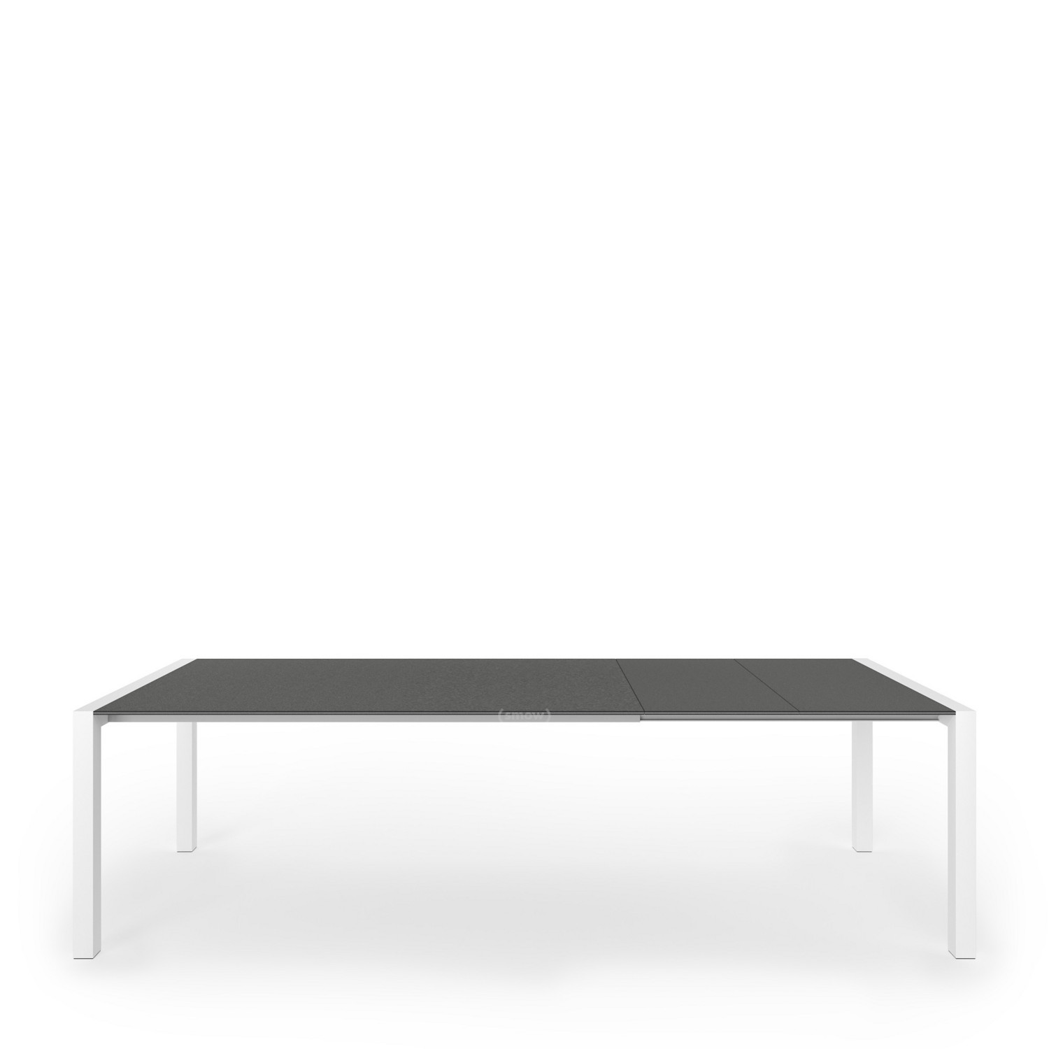 Kristalia Sushi Dining Table Laminate Anthracite L 177 271 X W 100 Cm Aluminium With White Lacquer By Bartoli Design Designer Furniture By Smow Com