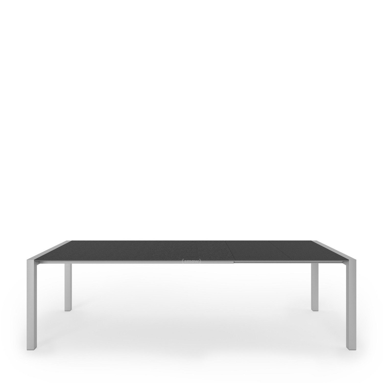 Kristalia Sushi Dining Table Laminate Black L 177 271 X W 100 Cm Anodised Aluminium By Bartoli Design Designer Furniture By Smow Com