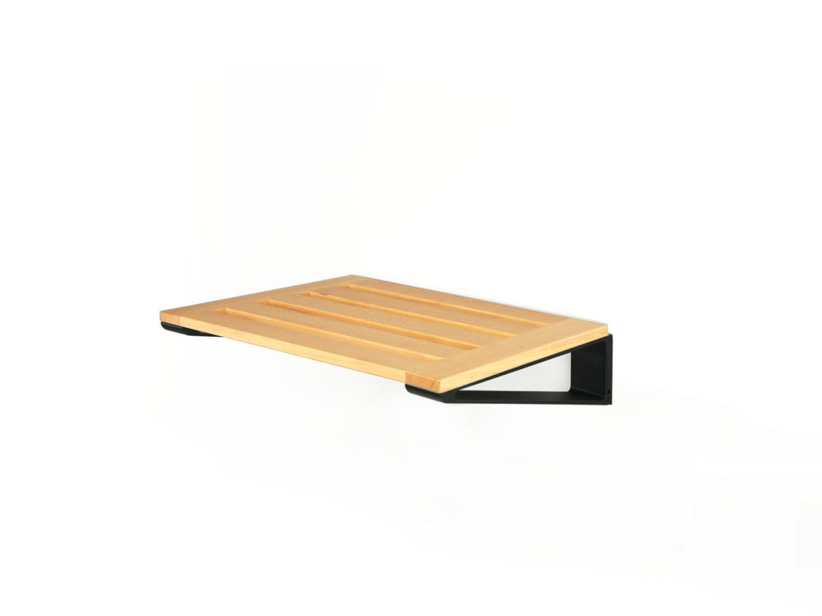 Loca Knax Shoe Rack Shoe Rack 4 40 Cm Beech Clear Varnished Black By Harrit Sorensen A S Designer Furniture By Smow Com