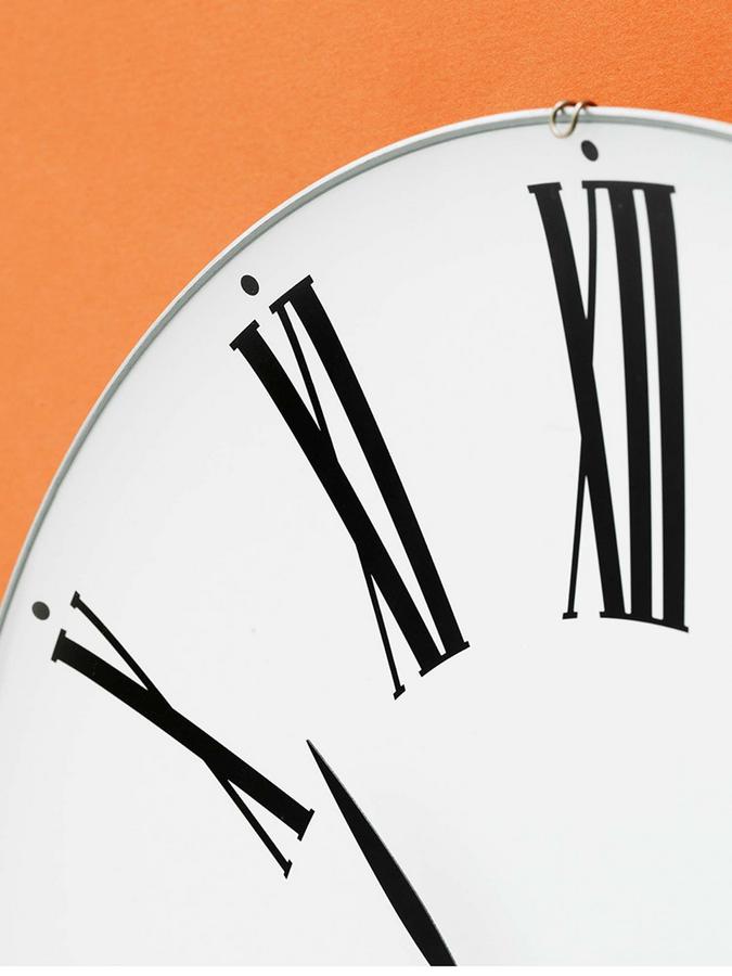 Rosendahl AJ Roman Wall Clock, 29 cm by Arne Jacobsen, 1942/2009