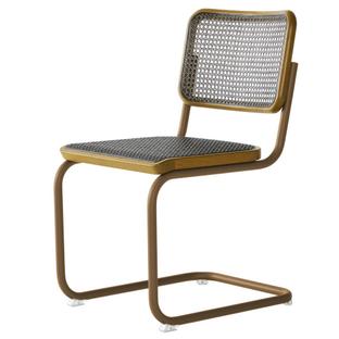 S 32 V Dark Melange Cantilever Chair Amber