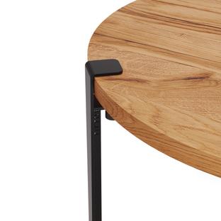 Tiptoe Side Table Brooklyn Reclaimed oak|Graphite black
