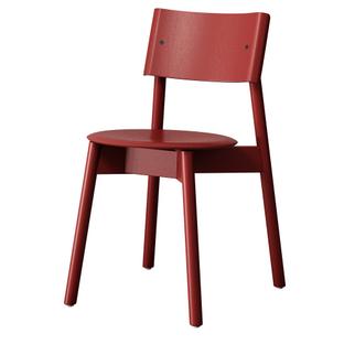SSD Chair, wood Tinted red