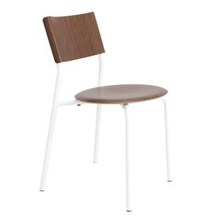 SSD Chair, metal/wood Walnut|Cloudy white