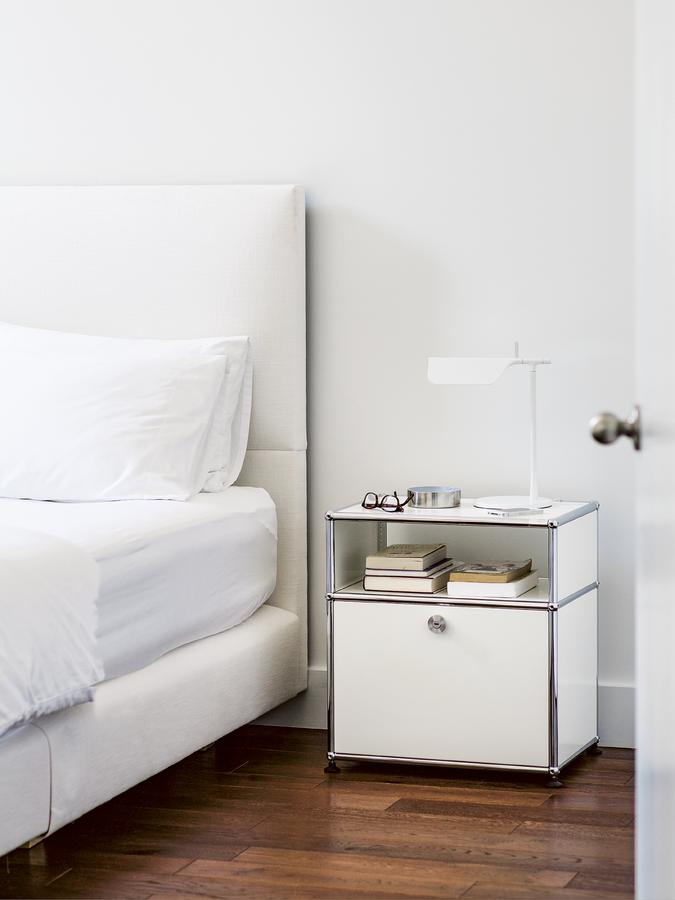 USM Haller Bedside Table With 2 Drop-down Doors | USM Haller | USM ...