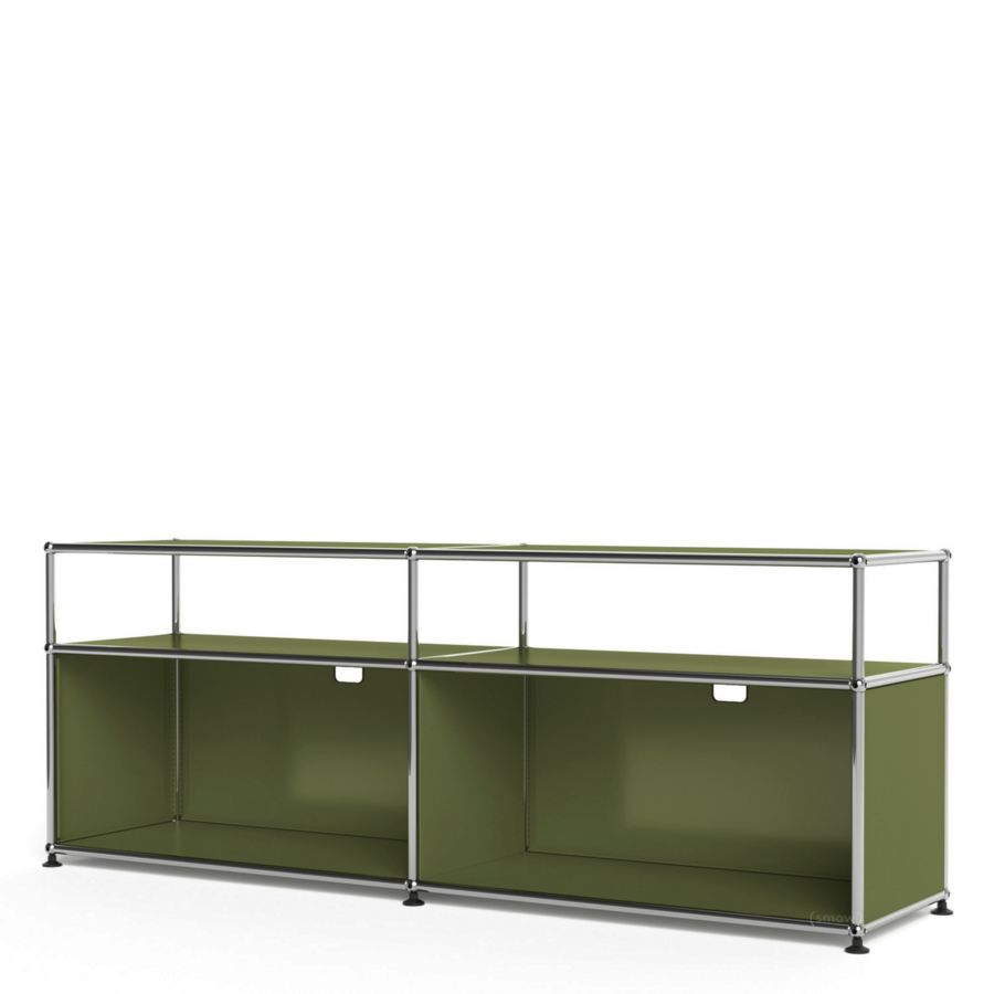 USM Haller Lowboard L with Extension, Edition olive green, Customisable ...