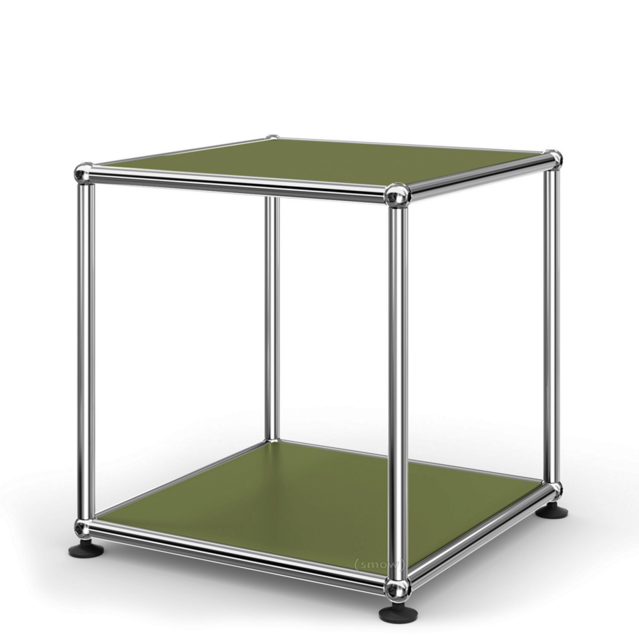 USM Haller Side Table 35, Olive Green | USM Haller | USM Haller Tables ...