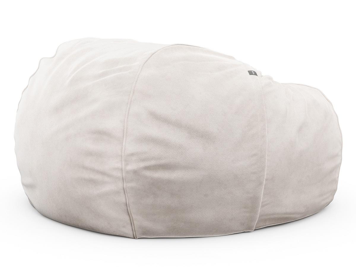 Vetsak Beanbag, L (H 90 x Ø 140 cm), Velvet - Creme | Vetsak | Beanbags ...