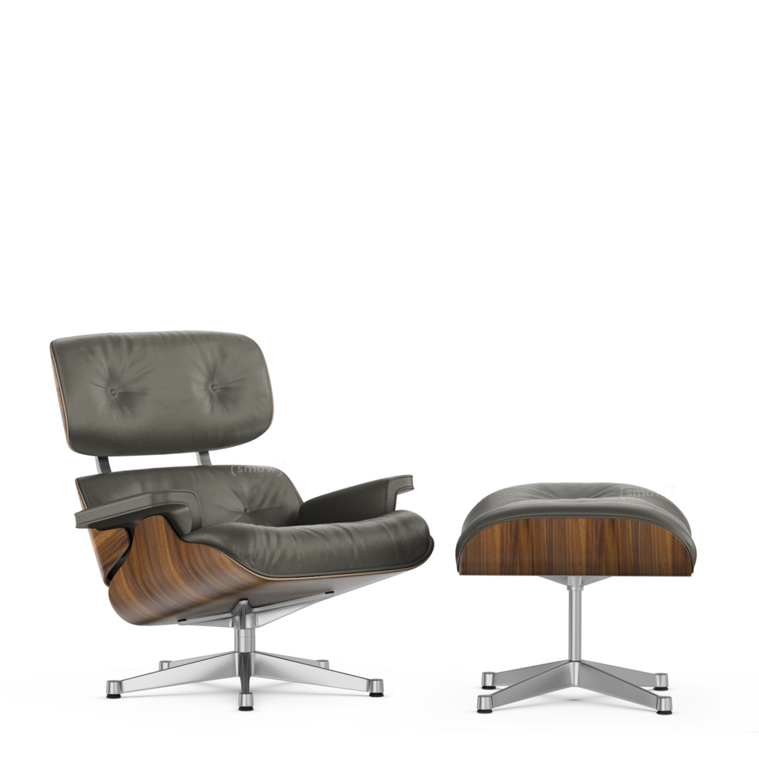 grey eames lounge chair