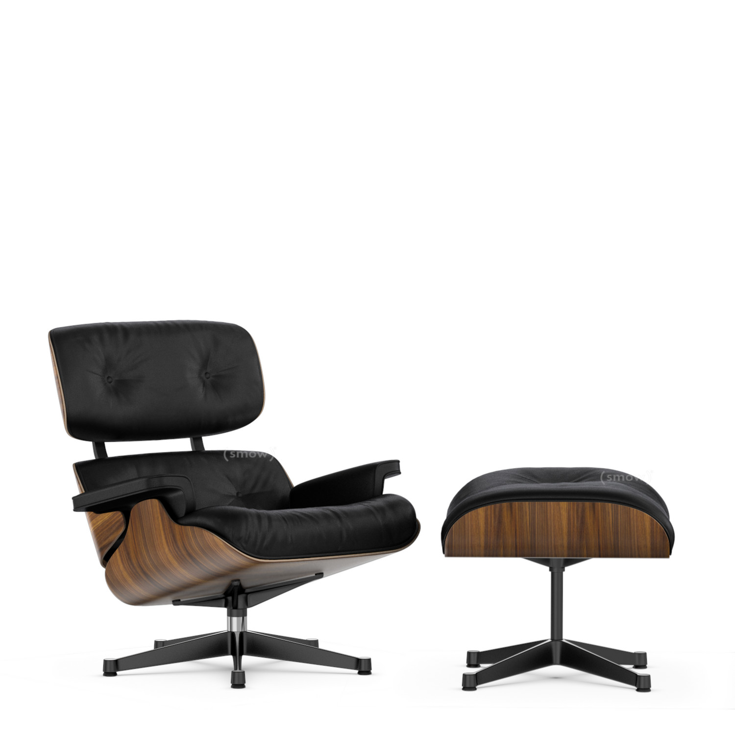 Gezamenlijk speer pak Vitra Lounge Chair & Ottoman by Charles & Ray Eames, 1956 - Designer  furniture by smow.com
