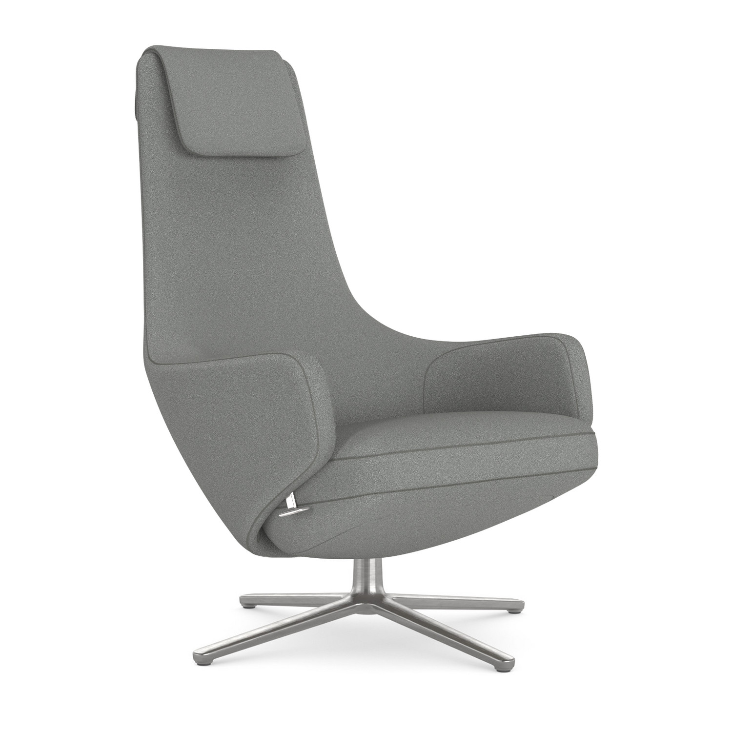 Vitra Repos Chair Repos Fabric Cosy 2 Pebble Grey 41 Cm Polished By Antonio Citterio 11 Designer Furniture By Smow Com