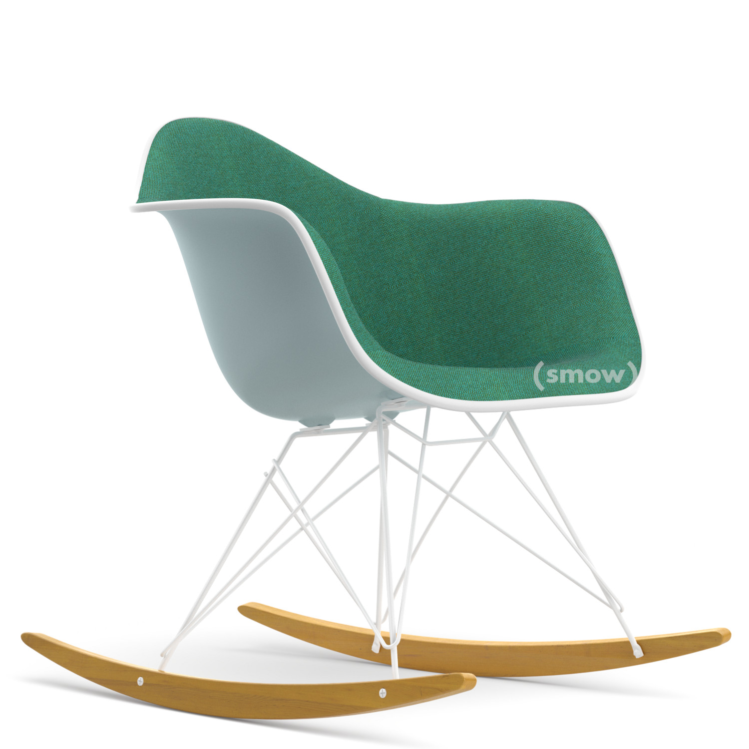 Vitra Rar With Upholstery Ice Grey With Full Upholstery Mint Forest White White Yellowish Maple By Charles Ray Eames 1950 Designer Furniture By Smow Com