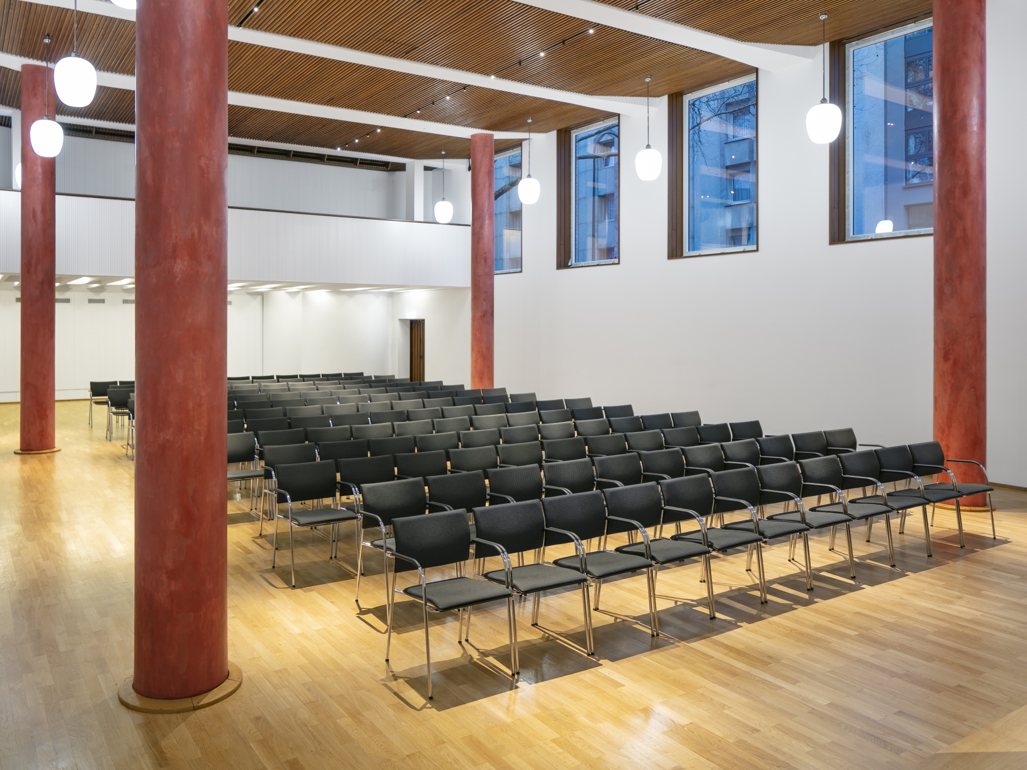 Hall with theatre seating